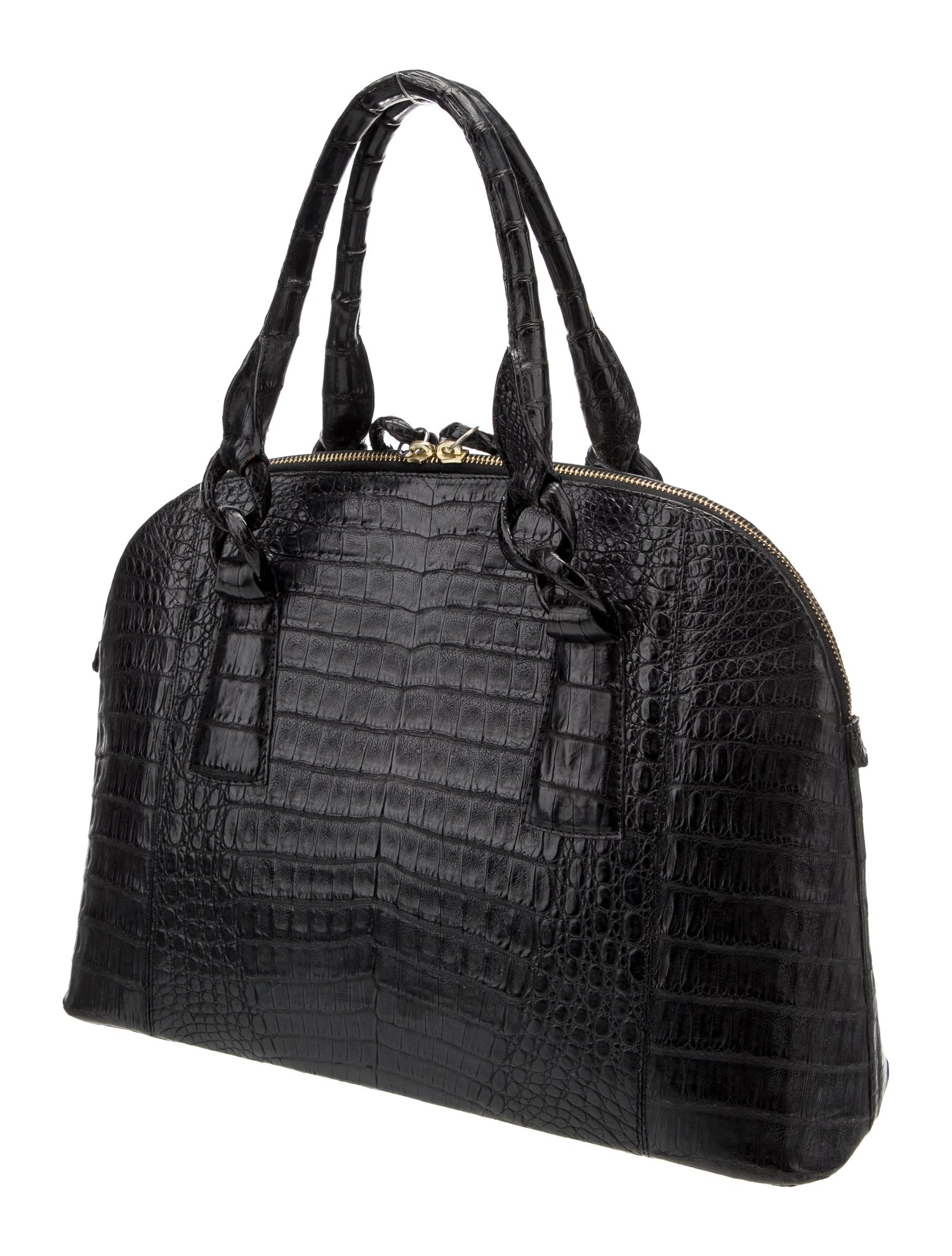 Nancy Gonzalez Crocodile Top Handle Bag